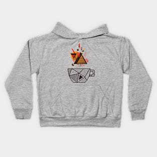 Geometric coffee Kids Hoodie